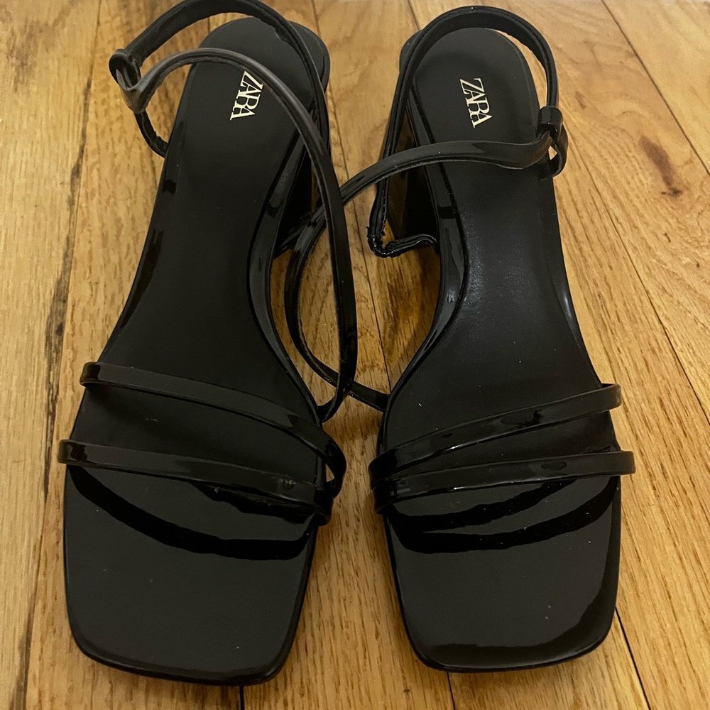 Zara black sandals